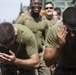 Marines in the Non-Lethal Course take part in the OC Spray Confidence Course