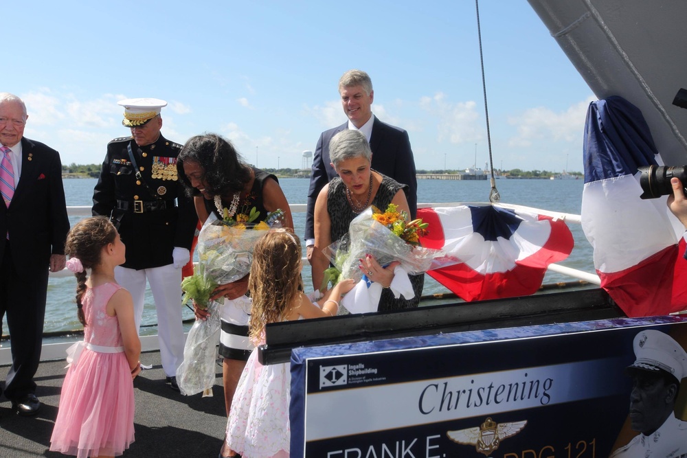 USS Frank E. Petersen Ship Christening