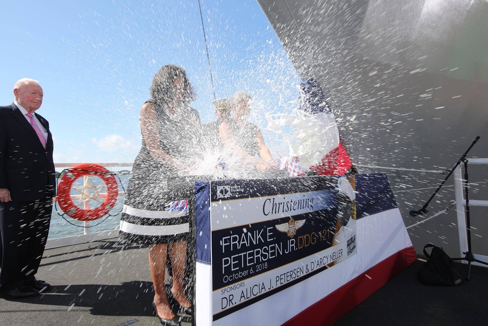 USS Frank E. Petersen Ship Christening