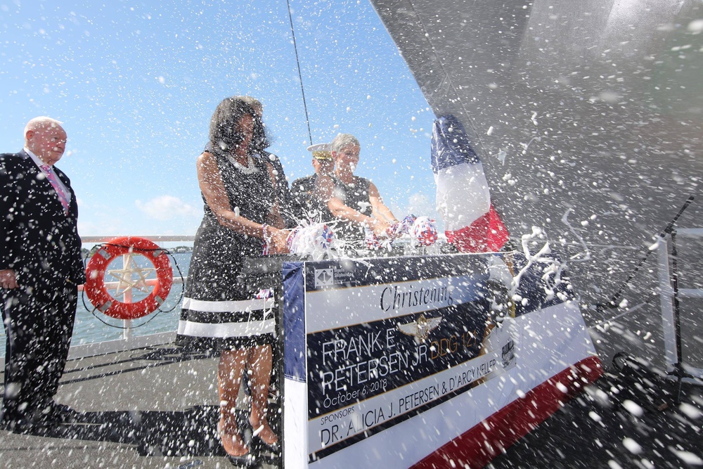 USS Frank E. Petersen Ship Christening