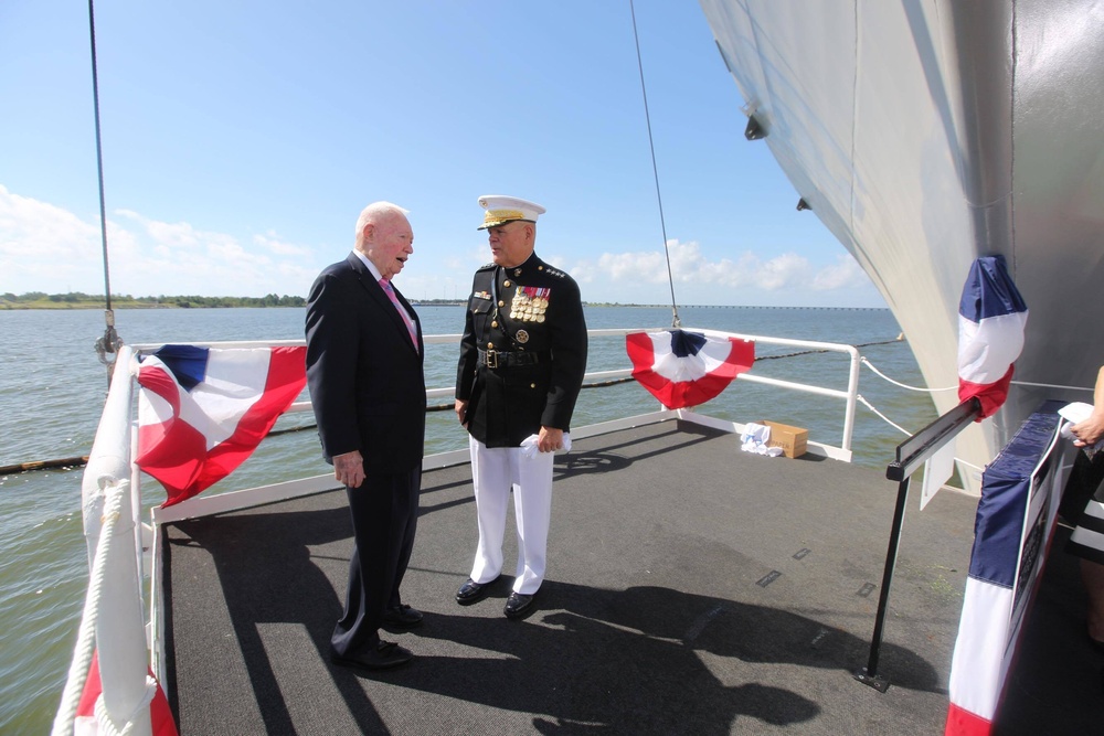 USS Frank E. Petersen Ship Christening