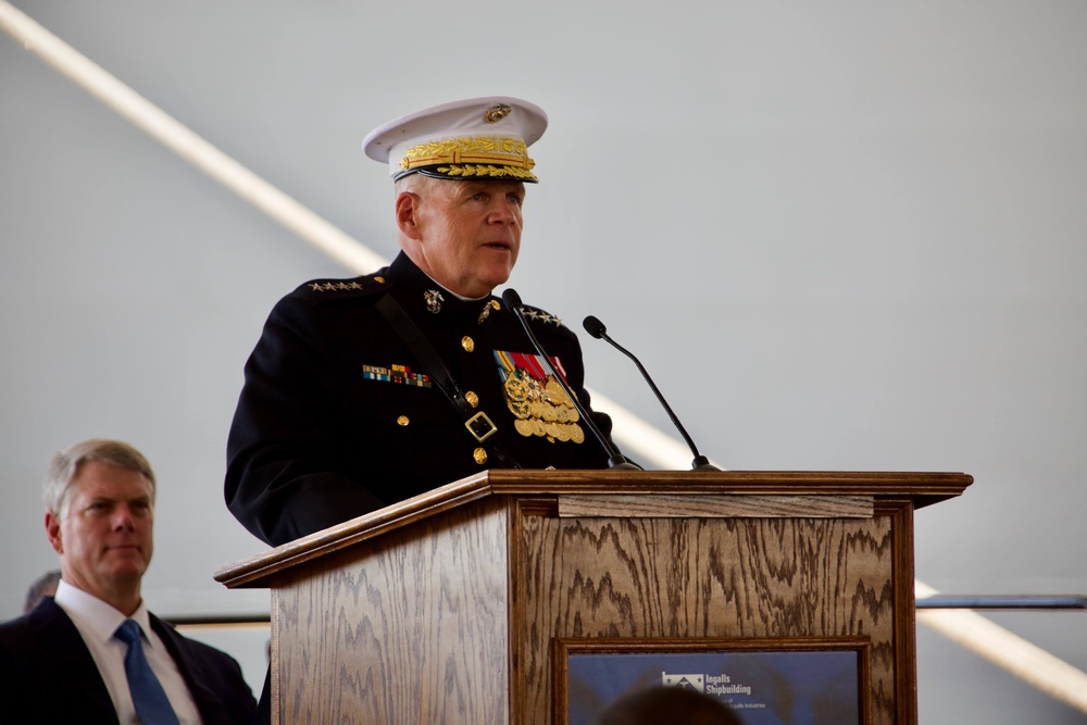 USS Frank E. Petersen Ship Christening