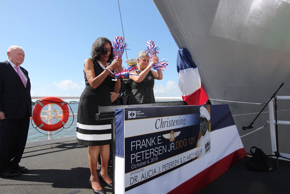 USS Frank E. Petersen Ship Christening