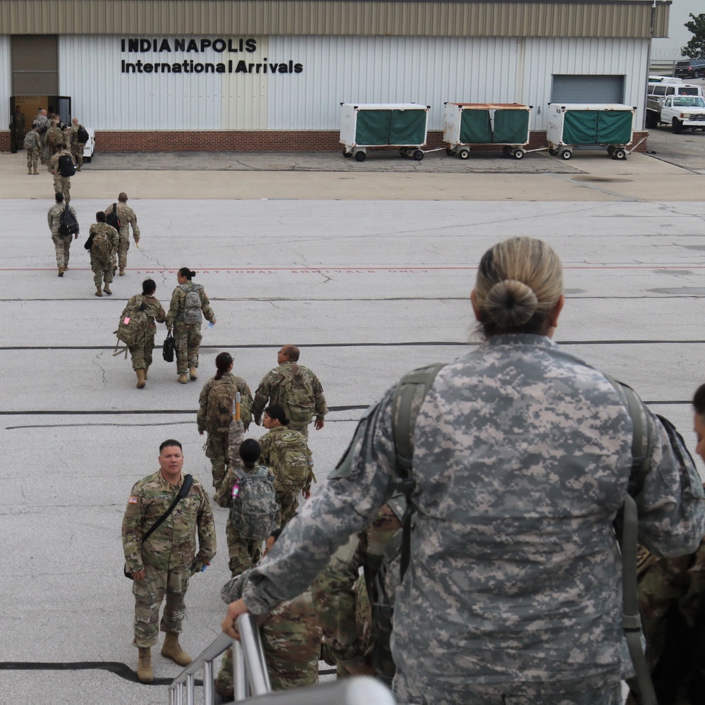 224th Sustainment Brigade leaves goes to Warfighter 19-1