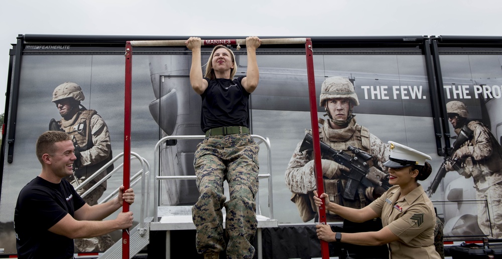 Marine Corps Recruitment Event Draws Fleet Week Guests