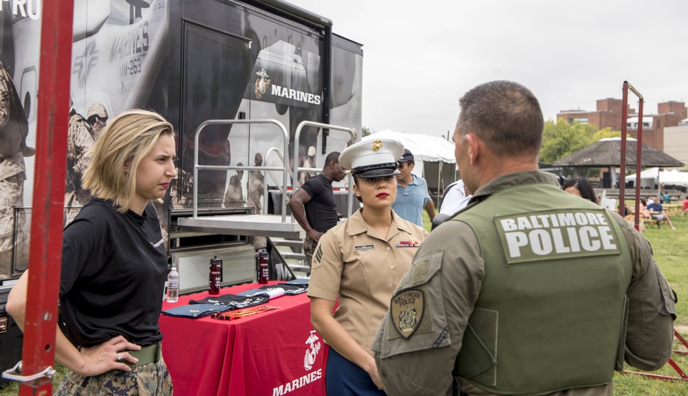 Marine Corps Recruitment Event Draws Fleet Week Guests