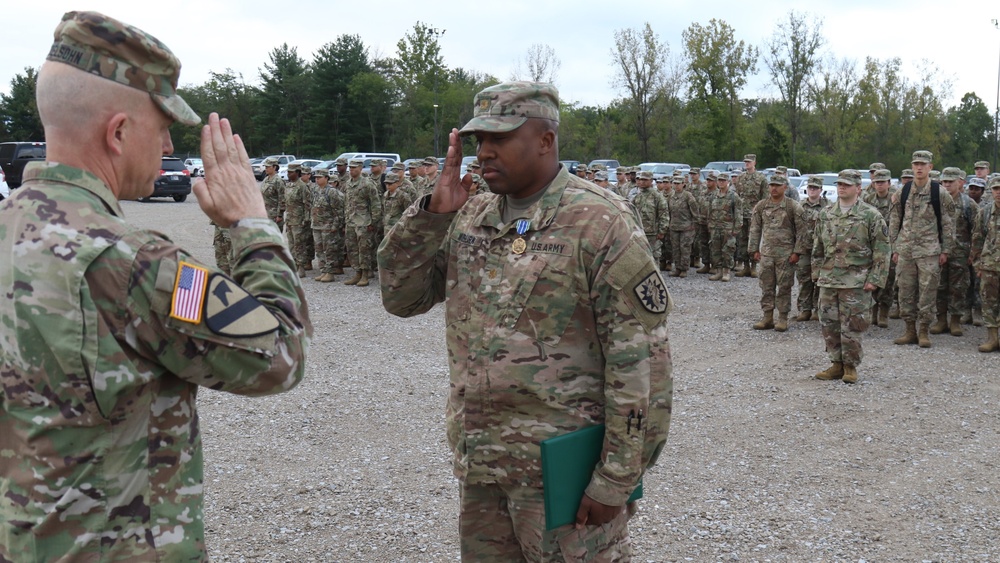 224th Sustainment Brigade's first day on ground at Warfighter 19-1