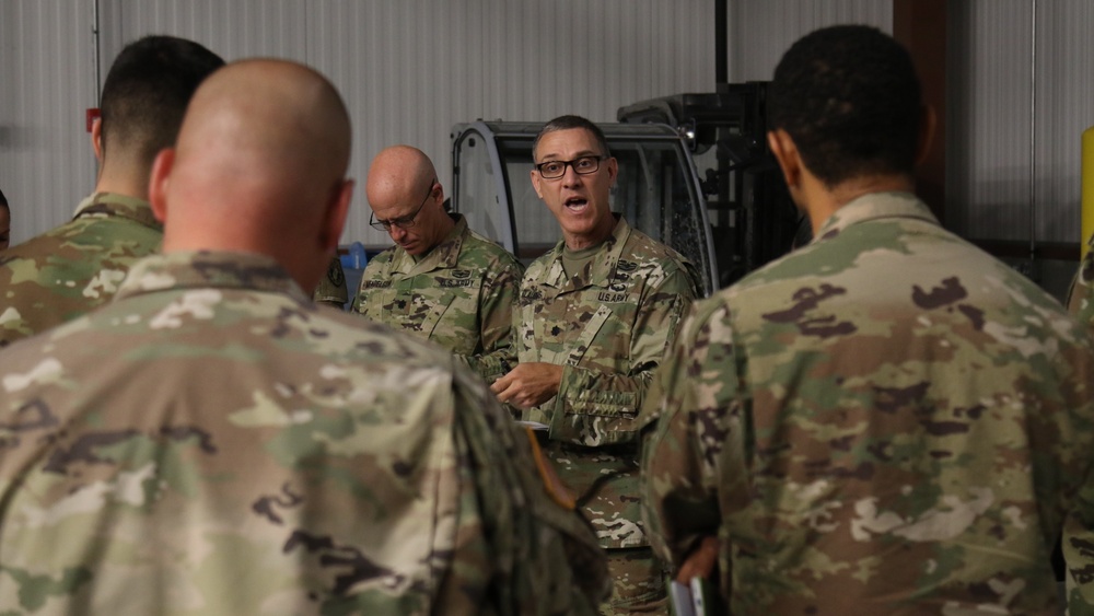 224th Sustainment Brigade's first day on ground at Warfighter 19-1