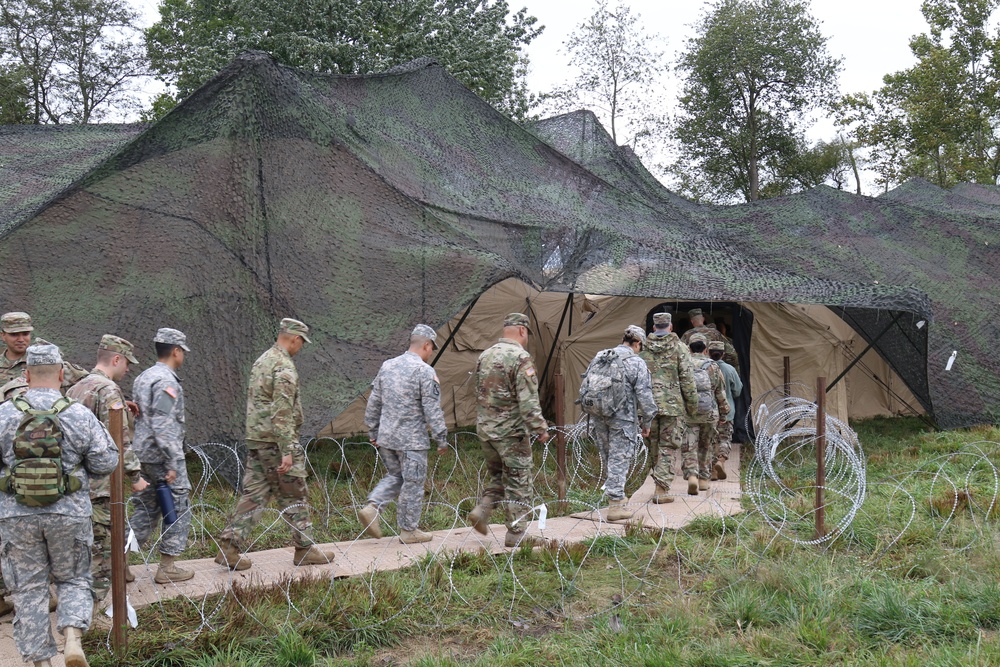 224th Sustainment Brigade's first day on ground at Warfighter 19-1