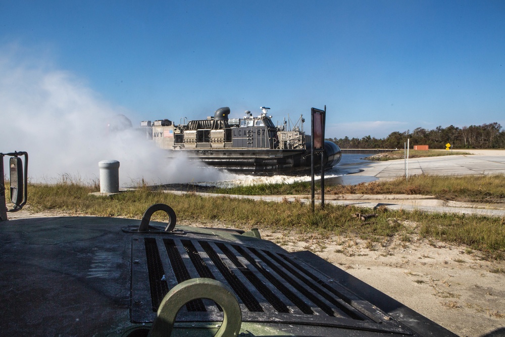 U.S. Marines and Sailors splash