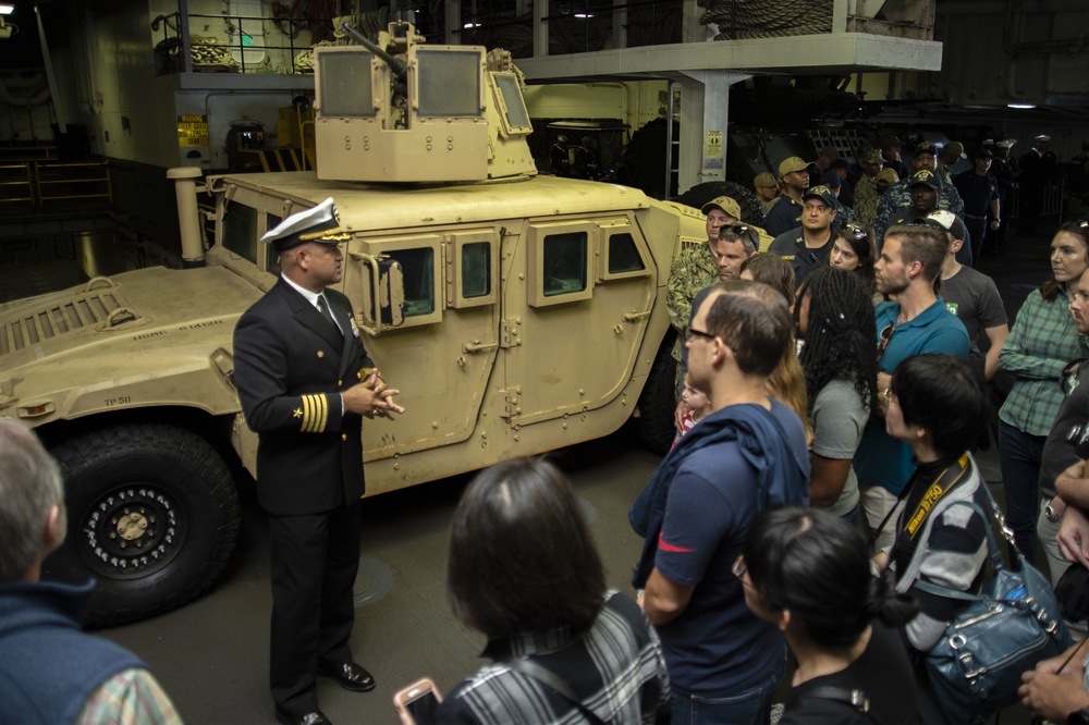 USS Bonhomme Richard Sailors Hosts Ship Tours