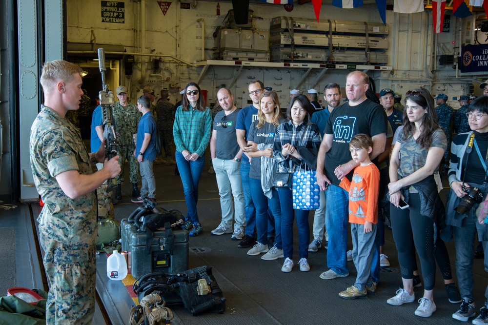 USS Bonhomme Richard Sailors Hosts Ship Tours