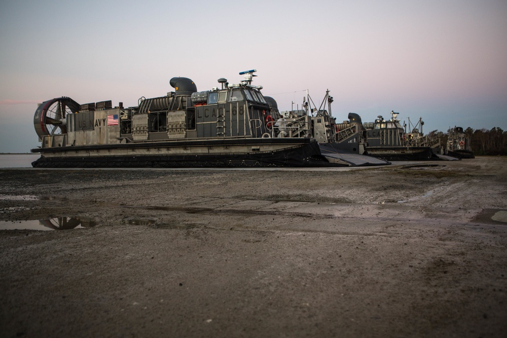 U.S. Marines and Sailors splash