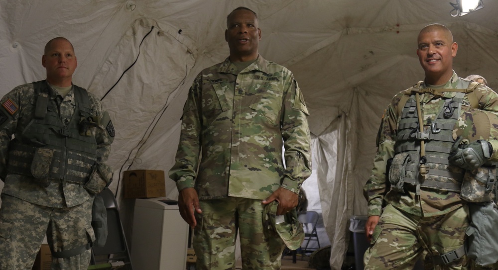 Command Sgt. Maj. Sampa visits 224th Sustainment Brigade