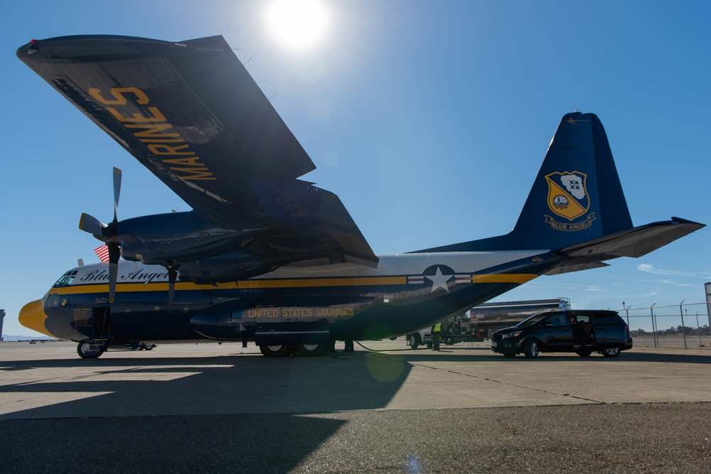 The Blue Angels &quot;Fat Albert&quot; performs at San Francisco Fleet Week 2018
