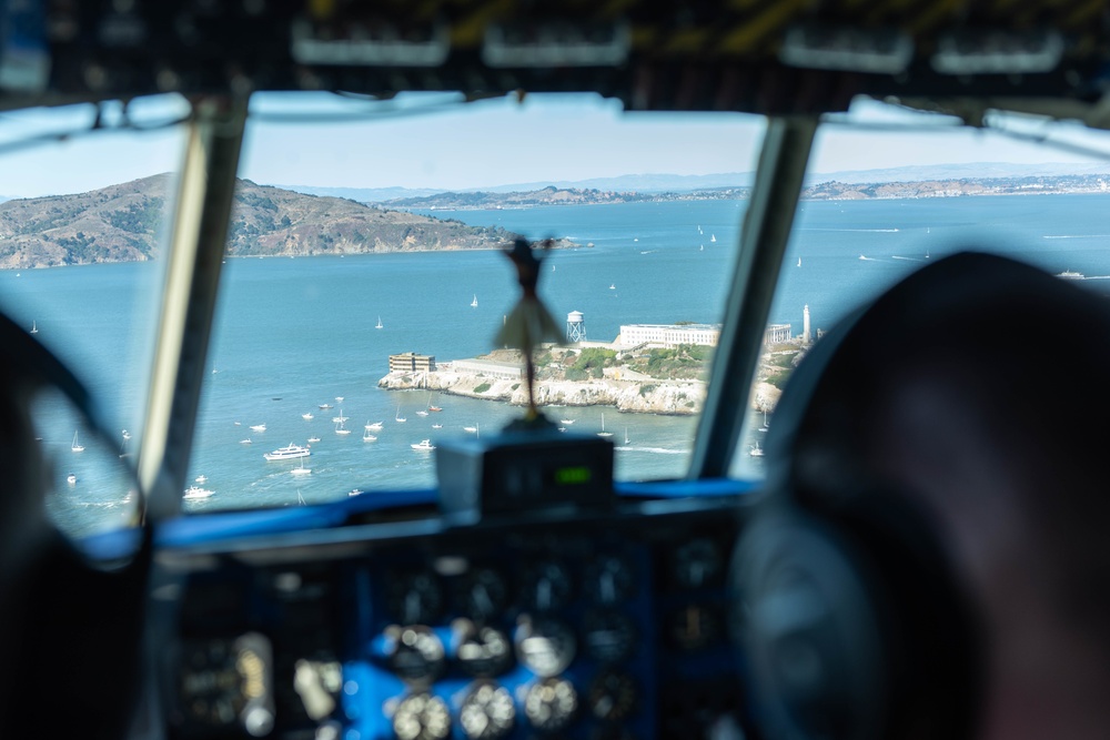 The Blue Angels &quot;Fat Albert&quot; performs at San Francisco Fleet Week 2018