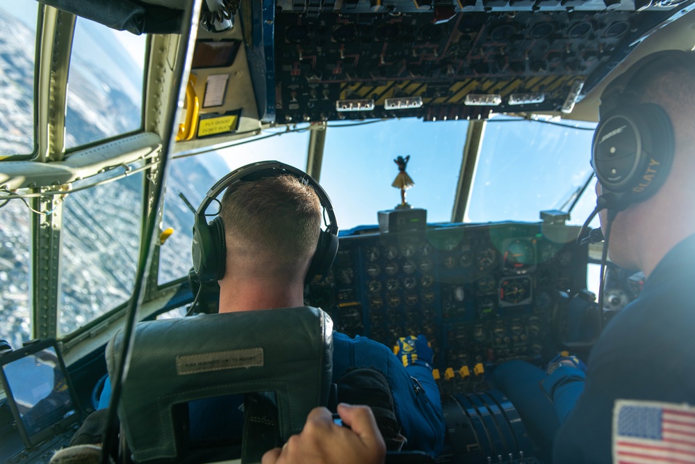 The Blue Angels &quot;Fat Albert&quot; performs at San Francisco Fleet Week 2018