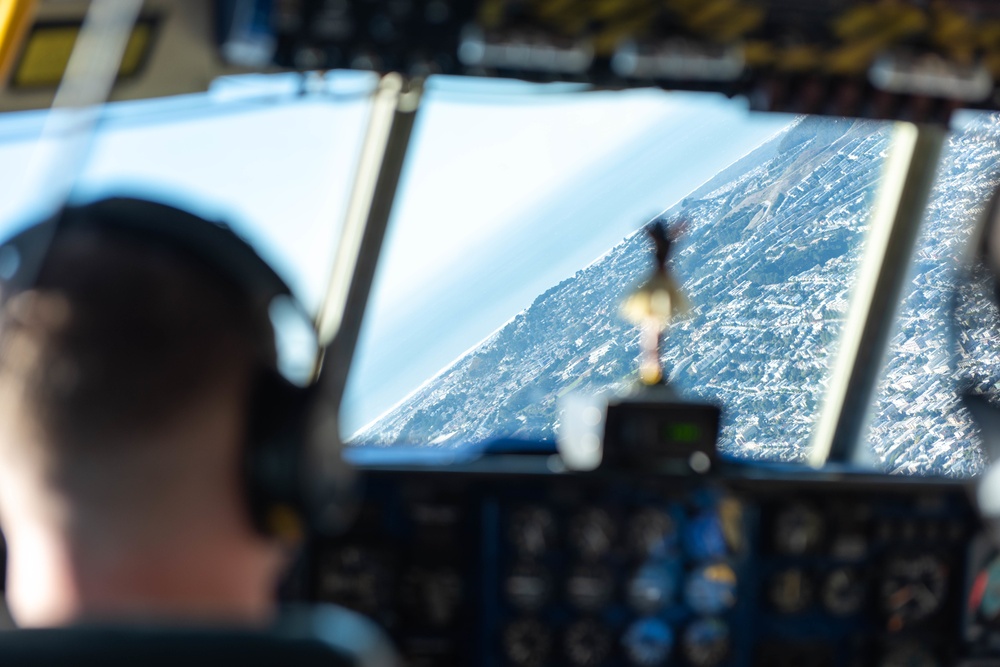 The Blue Angels &quot;Fat Albert&quot; performs at San Francisco Fleet Week 2018
