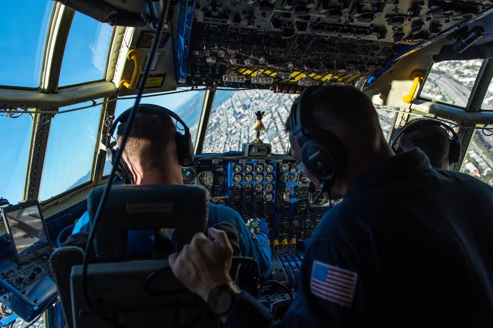 The Blue Angels &quot;Fat Albert&quot; performs at San Francisco Fleet Week 2018