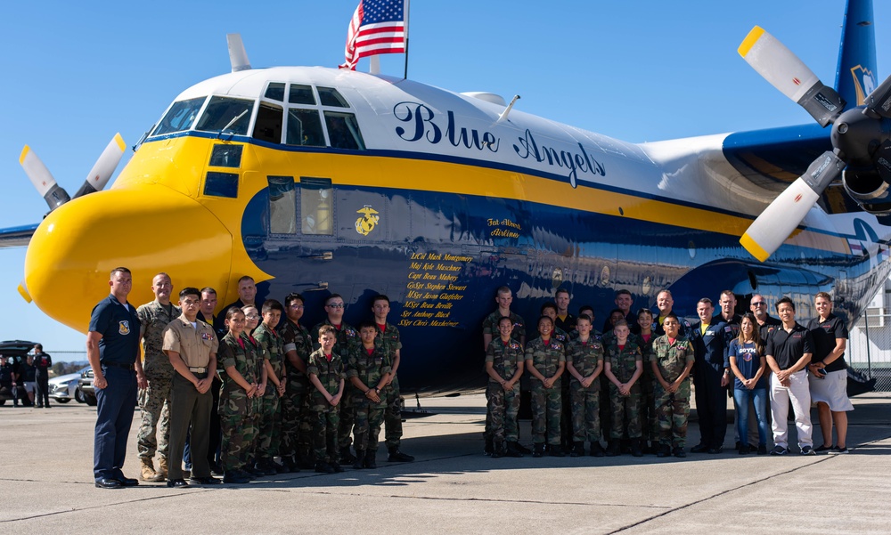 The Blue Angels &quot;Fat Albert&quot; performs at San Francisco Fleet Week 2018