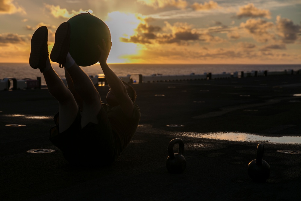 31st MEU Marines keep active with Force Fitness