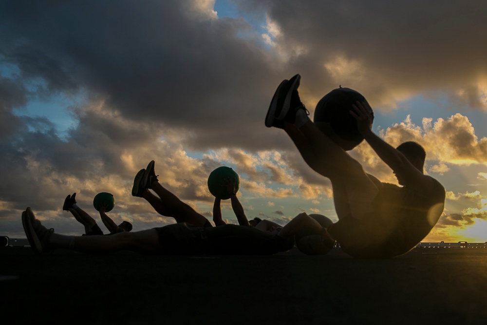 31st MEU Marines keep active with Force Fitness