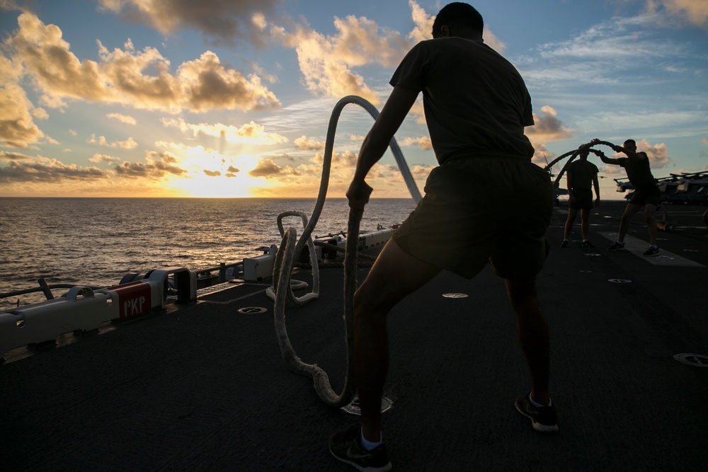 31st MEU Marines keep active with Force Fitness