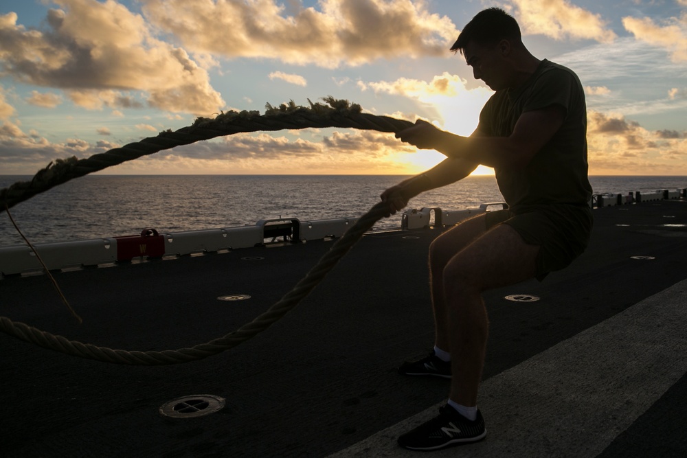 31st MEU Marines keep active with Force Fitness