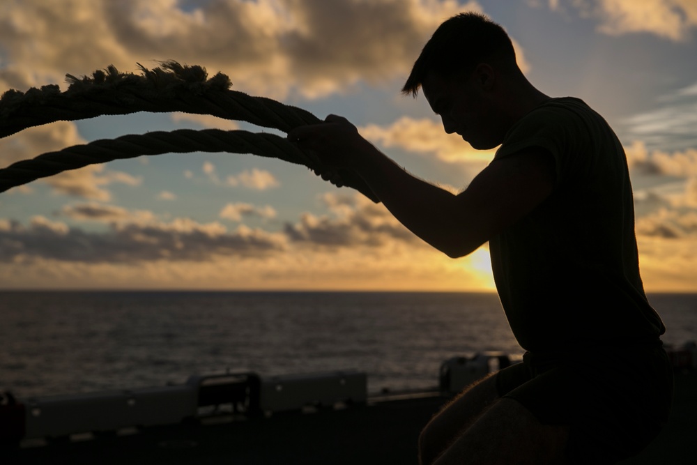 31st MEU Marines keep active with Force Fitness