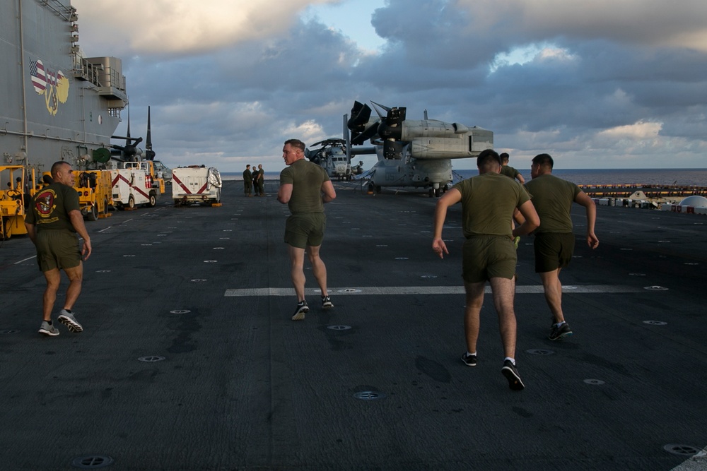 31st MEU Marines keep active with Force Fitness