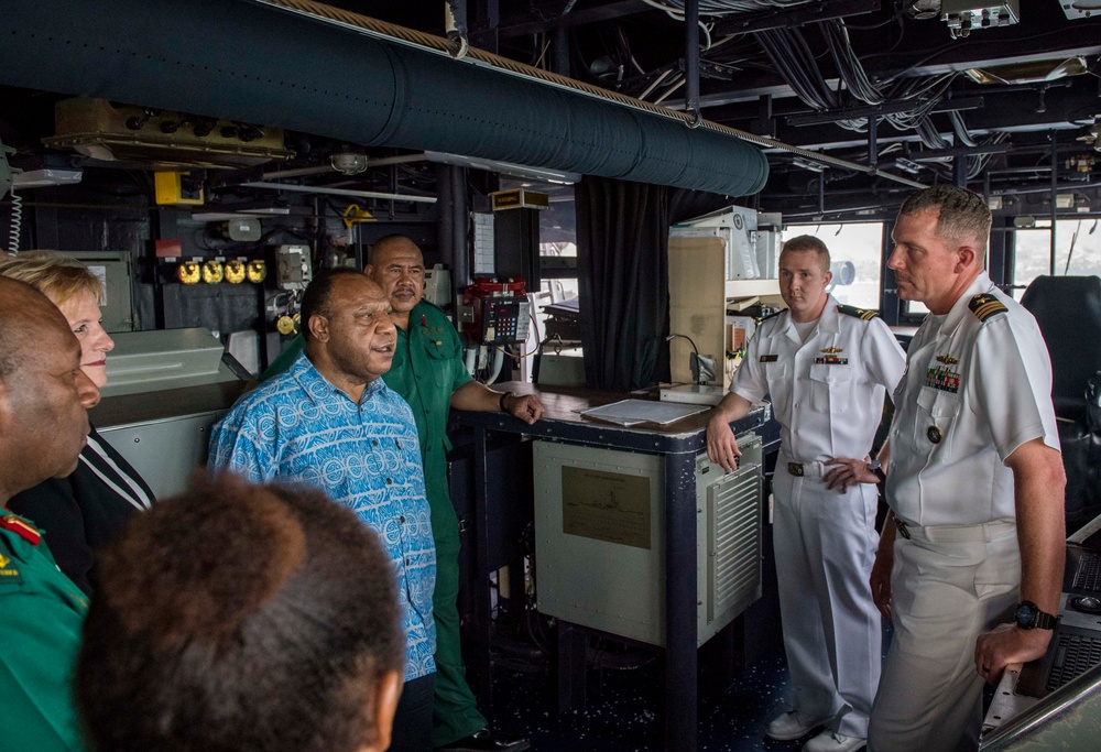 USS Michael Murphy PNG Signing Ceremony