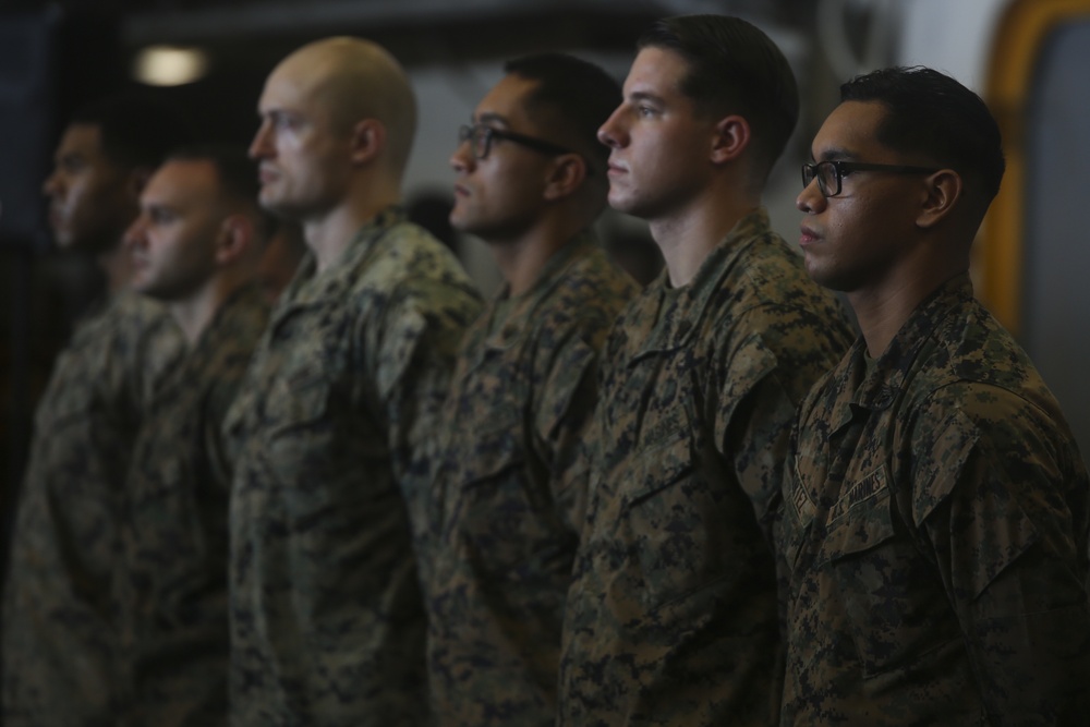 PME doesn't stop at Sea: 31st MEU NCOs complete career stepping stone aboard Wasp