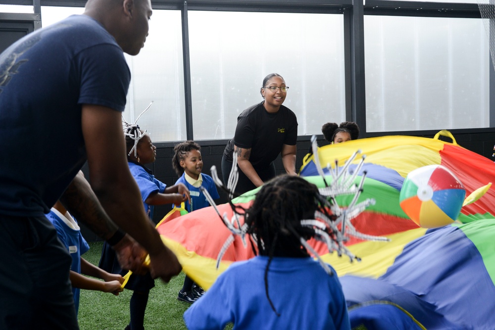 USS Oak Hill Plays Games with Special Olympics Maryland Young Athletes