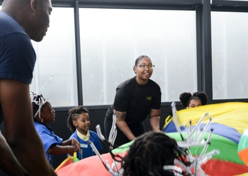 USS Oak Hill Plays Games with Special Olympics Maryland Young Athletes