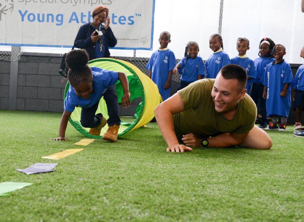 USS Oak Hill Plays Games with Special Olympics Maryland Young Athletes