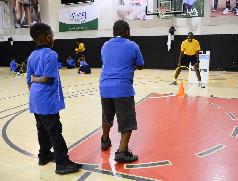 USS Oak Hill Plays Games with Special Olympics Maryland Young Athletes