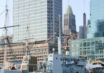 Fleet Week Ships in Baltimore's Inner Harbor