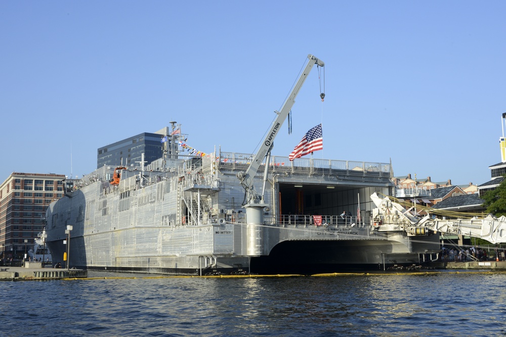 Fleet Week Ships in Baltimore's Inner Harbor