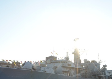 Fleet Week Ships in Baltimore's Inner Harbor