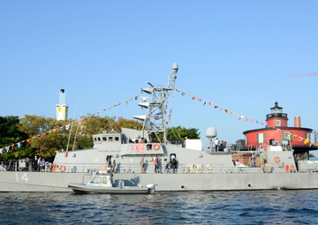 Fleet Week Ships in Baltimore's Inner Harbor