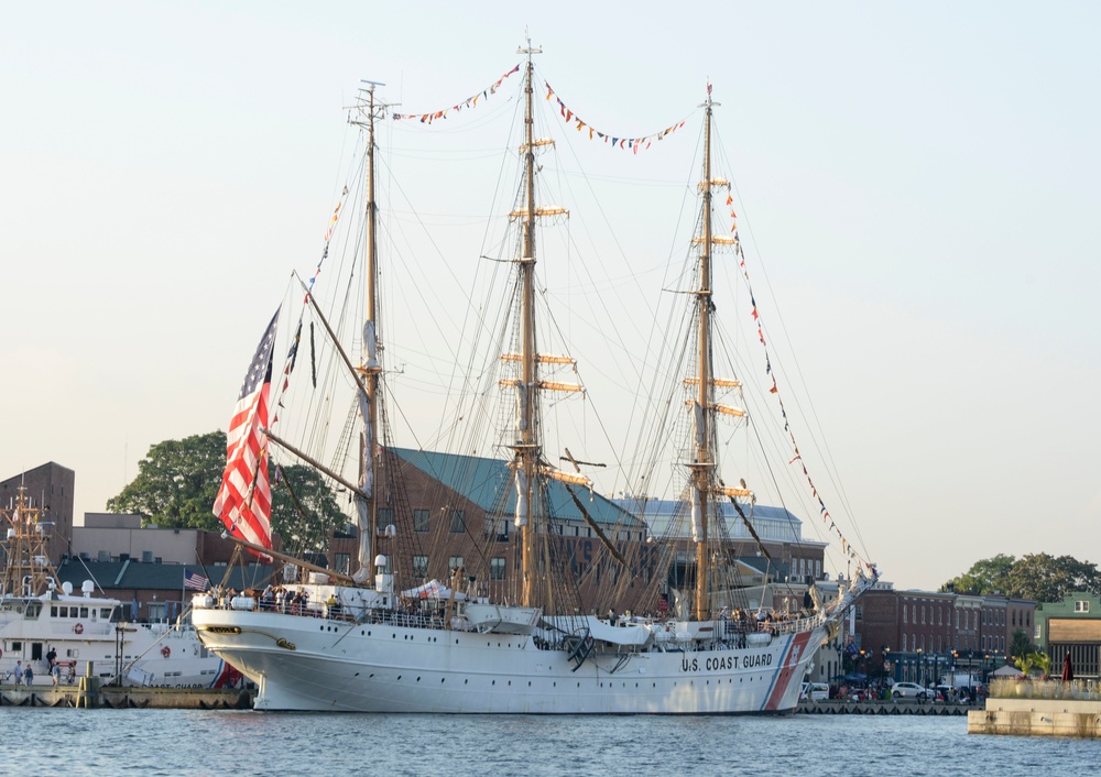 Fleet Week Ships in Baltimore's Inner Harbor