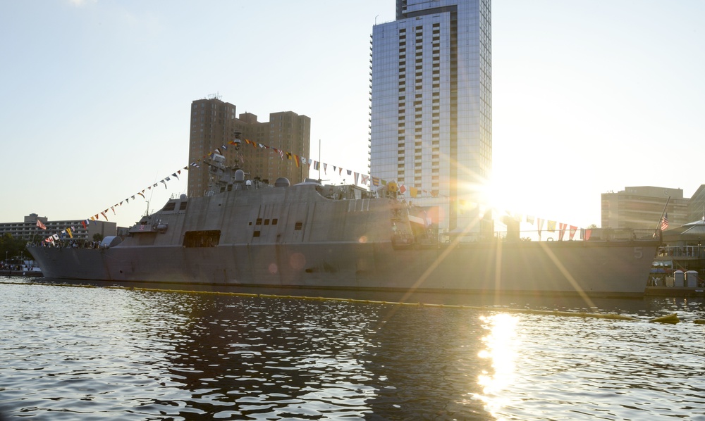 Fleet Week Ships in Baltimore's Inner Harbor