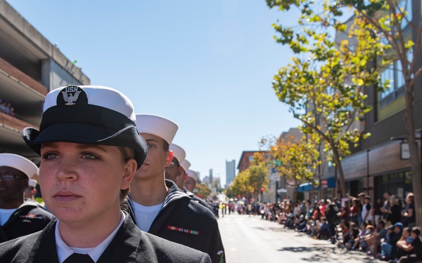 USS Bonhomme Richard Participates in Italian Heritage Parade San Francisco