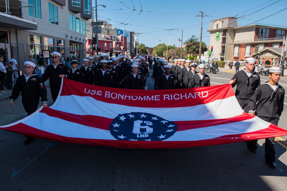 USS Bonhomme Richard Participates in Italian Heritage Parade San Francisco