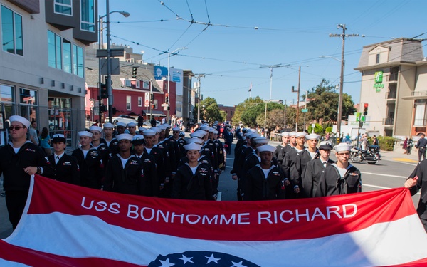 USS Bonhomme Richard Participates in Italian Heritage Parade San Francisco