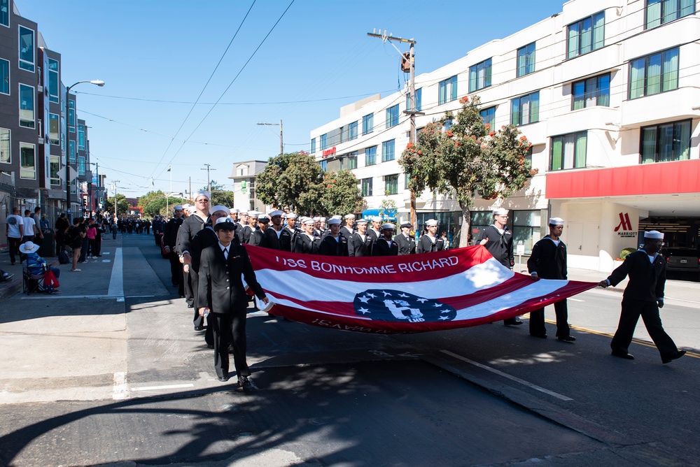 USS Bonhomme Richard Participates in Italian Heritage Parade San Francisco