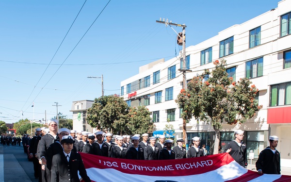 USS Bonhomme Richard Participates in Italian Heritage Parade San Francisco