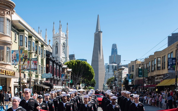 USS Bonhomme Richard Participates in Italian Heritage Parade San Francisco