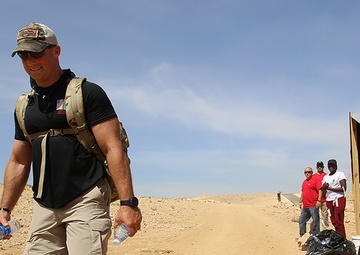 Task Force Spartan service members hold March For The Fallen mirror event in Jordan