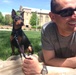 Daniel McCombs and his dog